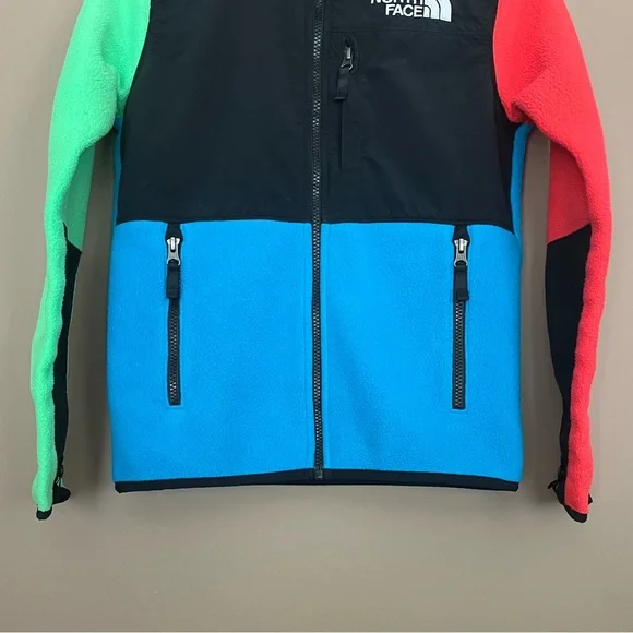 {The North Face} Unisex Denali Fleece Polartec Jacket Colorblock - Youth Large - Picture 4 of 12